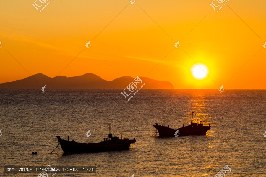 大连东港海上日出