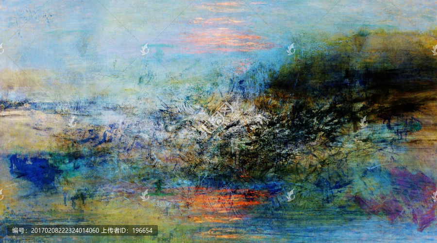 抽象油畫