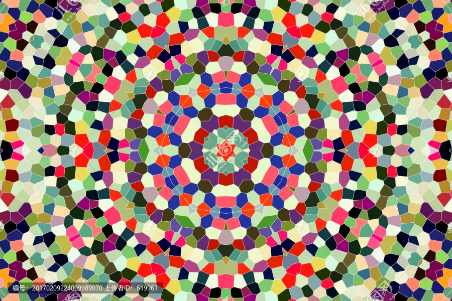染色玻璃拼花背景圖案,無分層