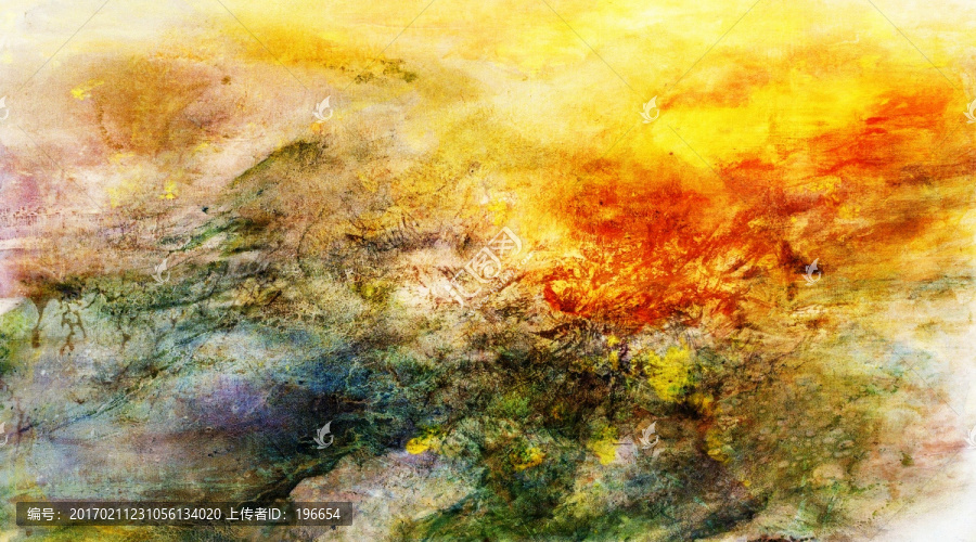 抽象油畫