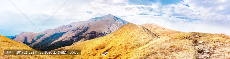 武功山高山草甸全景