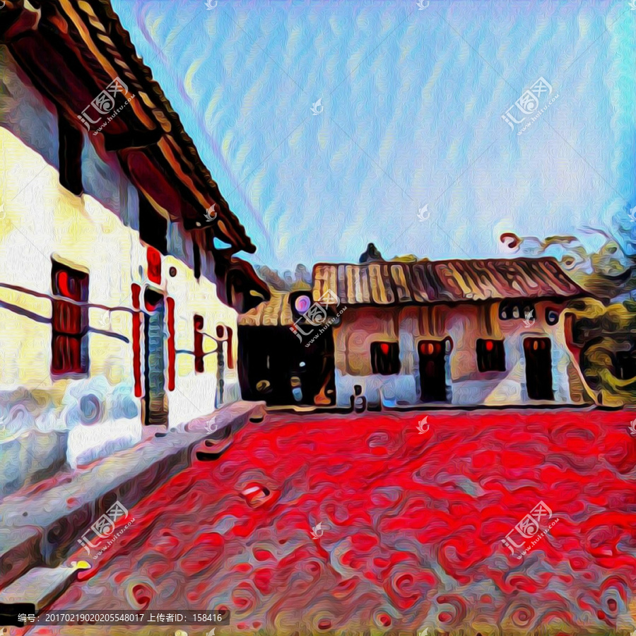 裝飾畫老房子