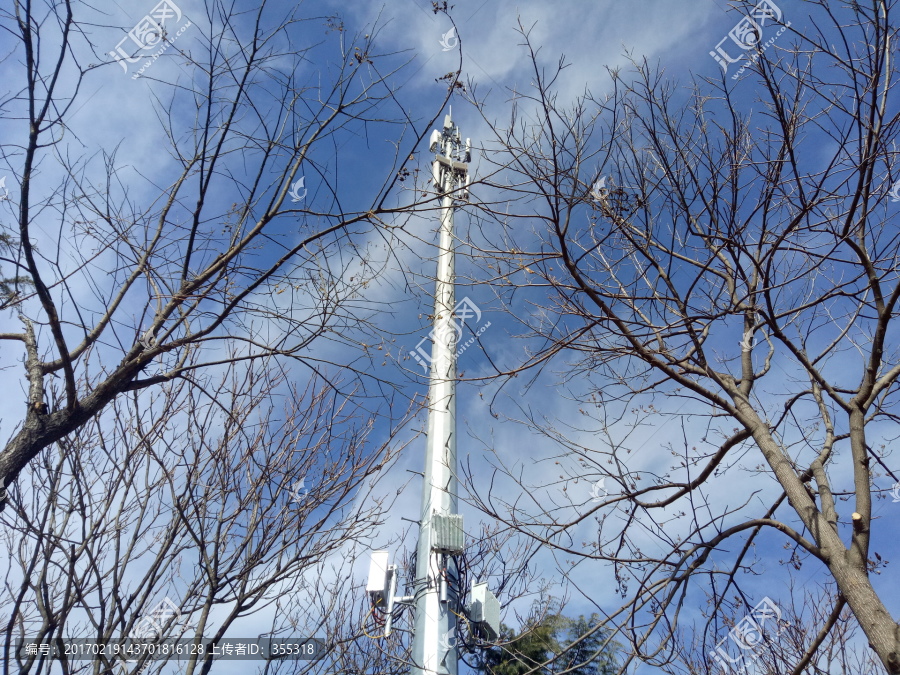 天空,信号塔