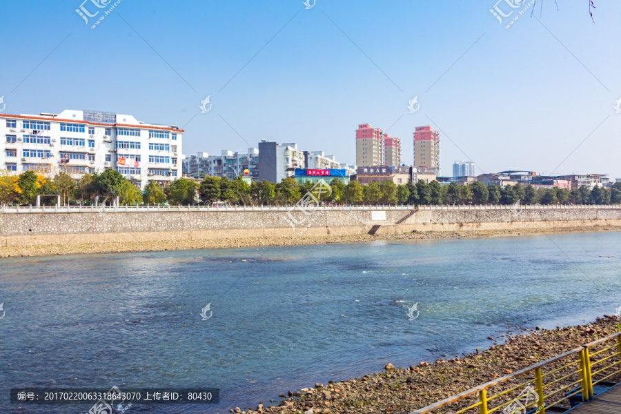 宜春袁水河河流风光