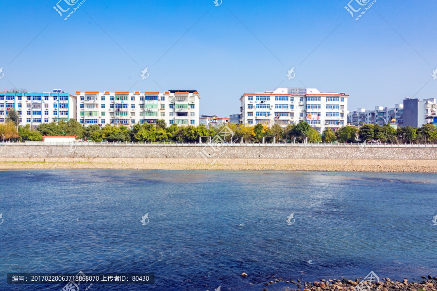 宜春袁水河河流风光