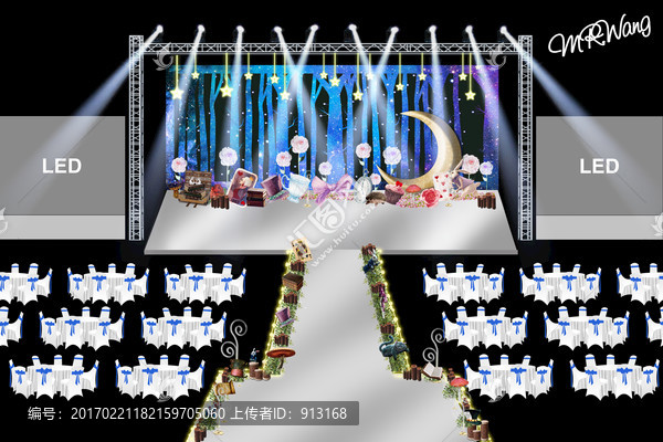 星空愛麗絲主題婚禮