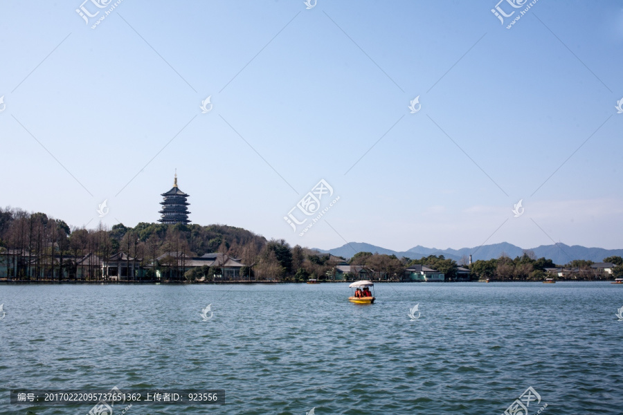 杭州西湖雷峰塔景区