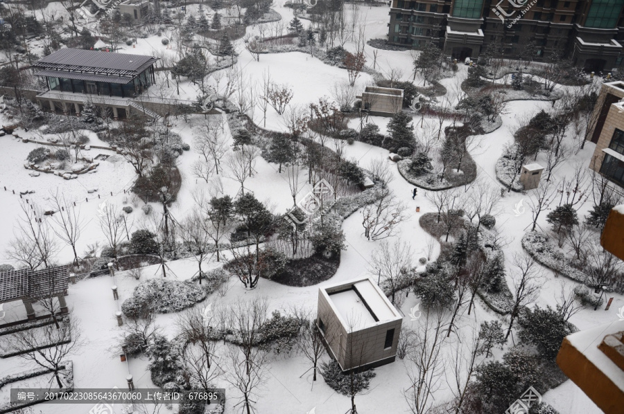 园林雪景