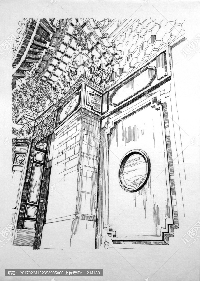 古建筑立面細部