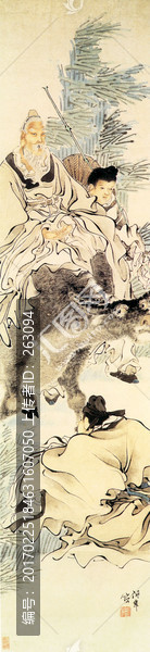 任頤,老子授經(jīng)圖
