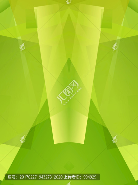 綠色立體幾何抽象背景底紋高清