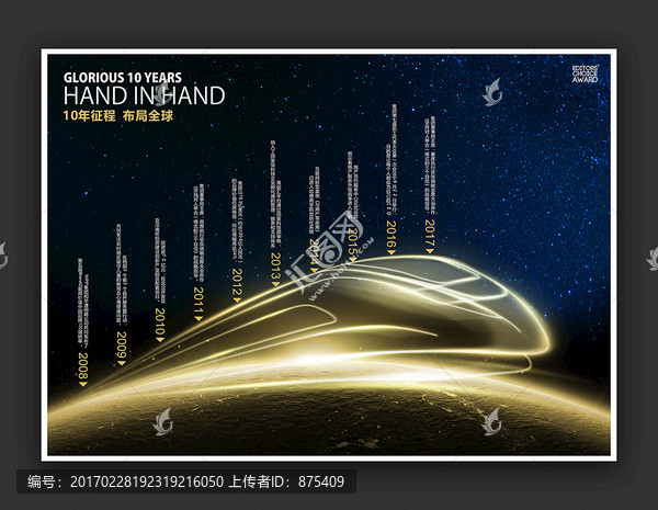 辉煌历程发展历程10年荣耀海报