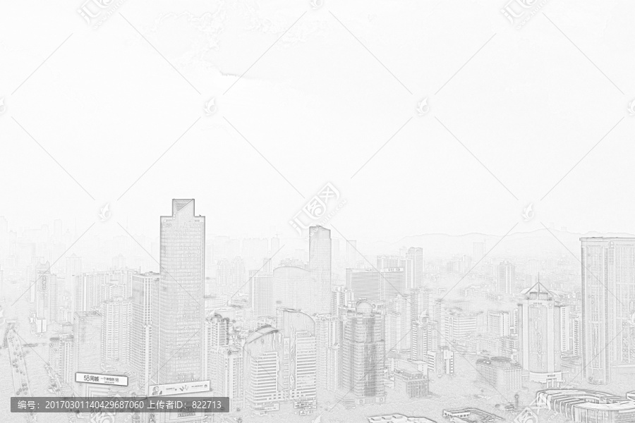 廣州地標(biāo)線描
