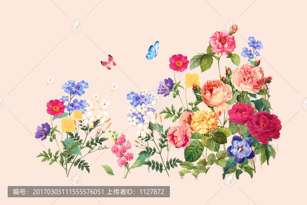 花型素材設(shè)計分層圖