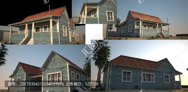 美國德州民房建筑3D模型