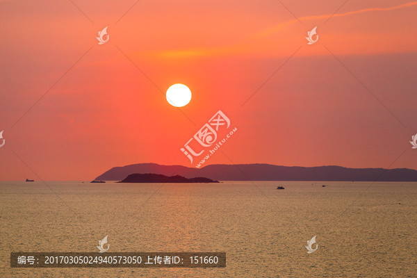 泰国芭提亚海上日落
