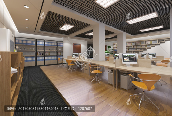 辦公室3d效果圖
