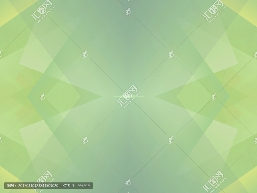綠色立體幾何高清抽象拼接背景