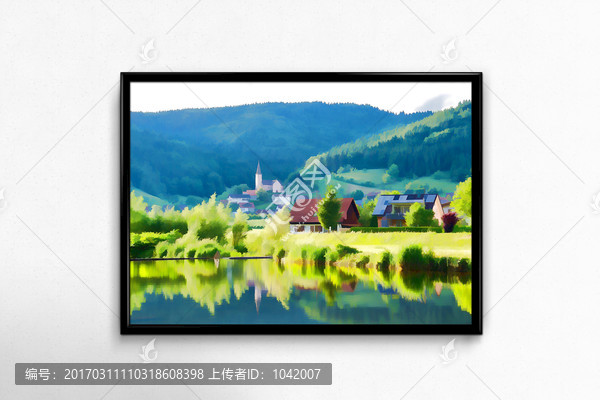 林中小屋掛畫未分層