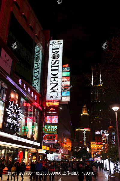 上海,南京路,夜景