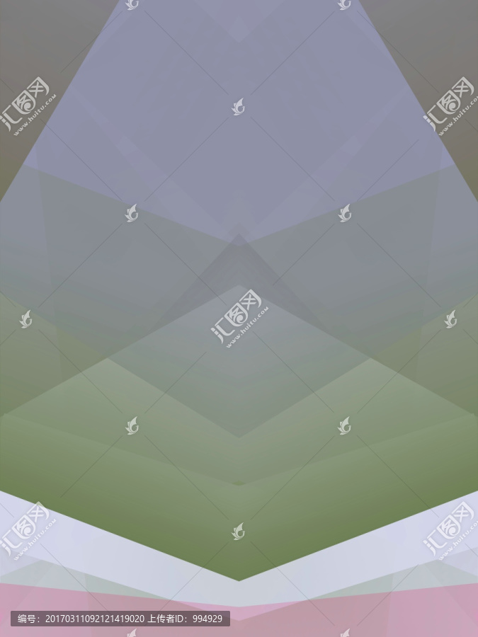 綠色立體幾何拼接抽像高清背景