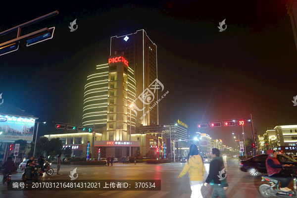 都市夜景,城市,现代建筑,街道