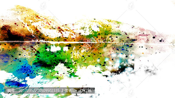 山水風(fēng)景抽象畫