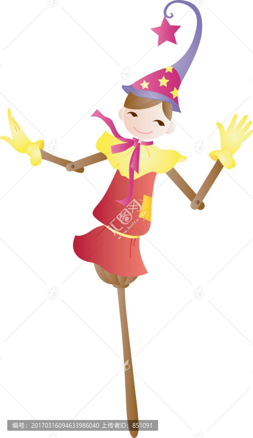 年輕漂亮女孩卡通插圖