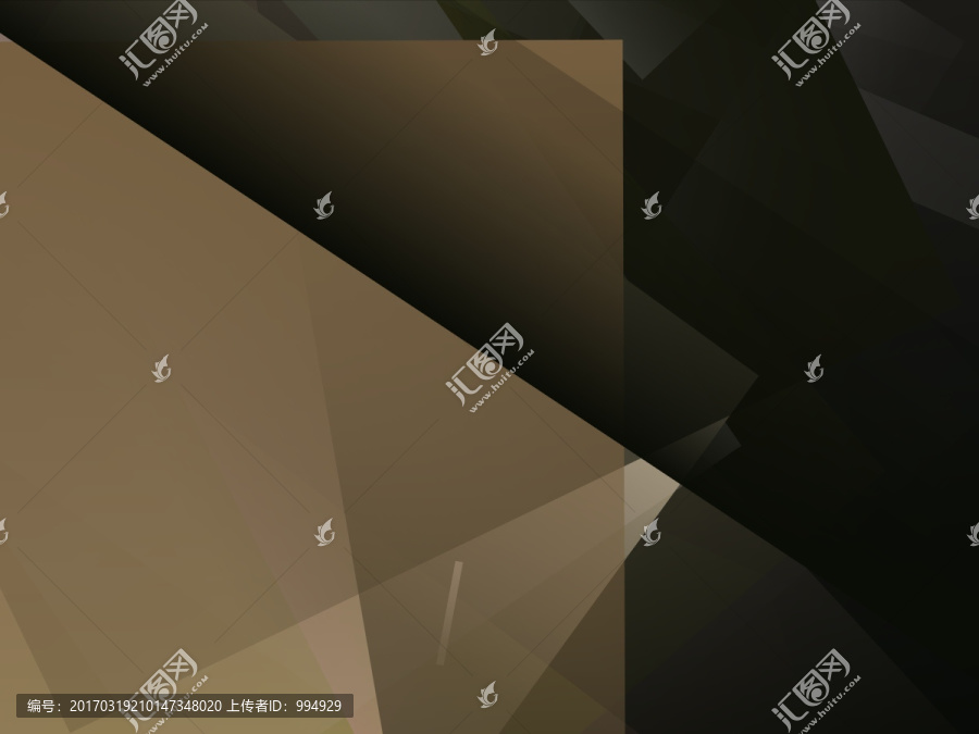 黑色立體幾何拼接高清抽象背景