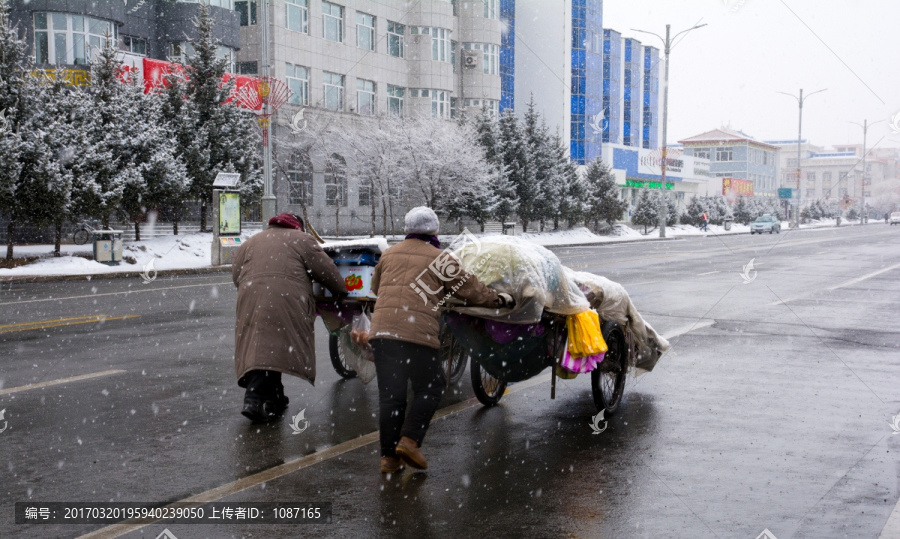 顶风冒雪