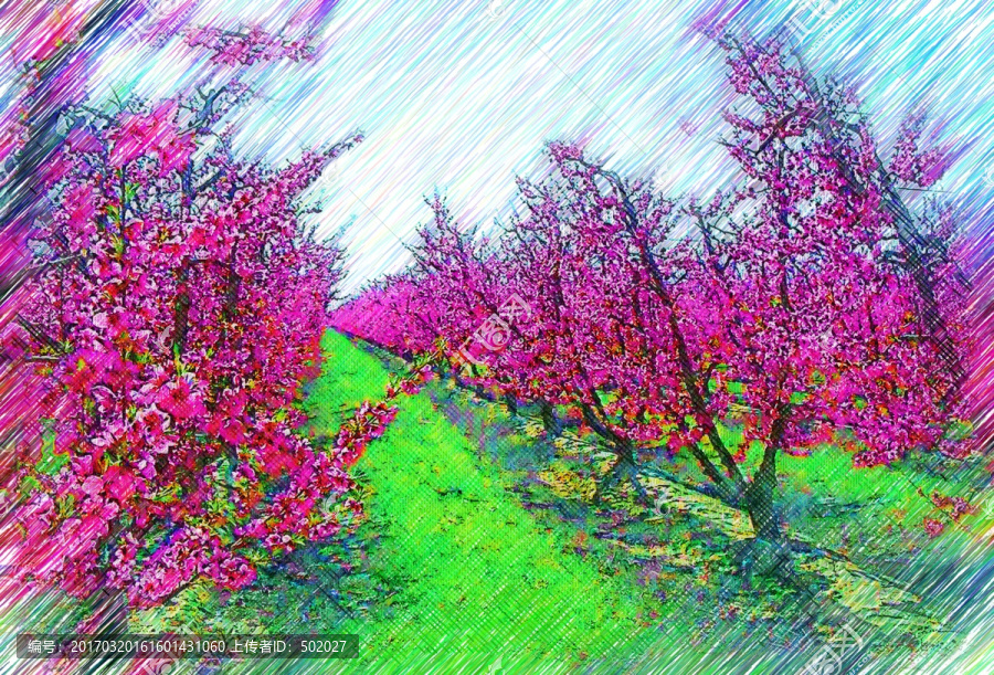 春意盎然,桃花