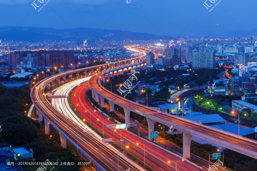 台湾新北城市夜景