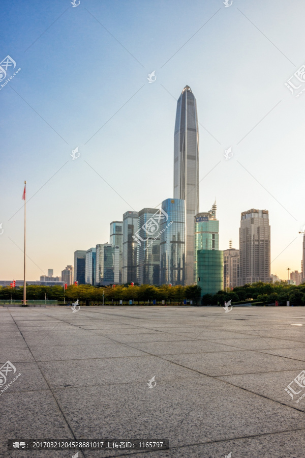 深圳市中心的摩天大楼