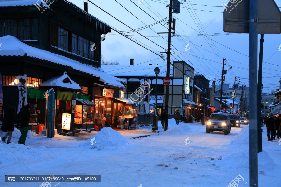 日本札幌雪景