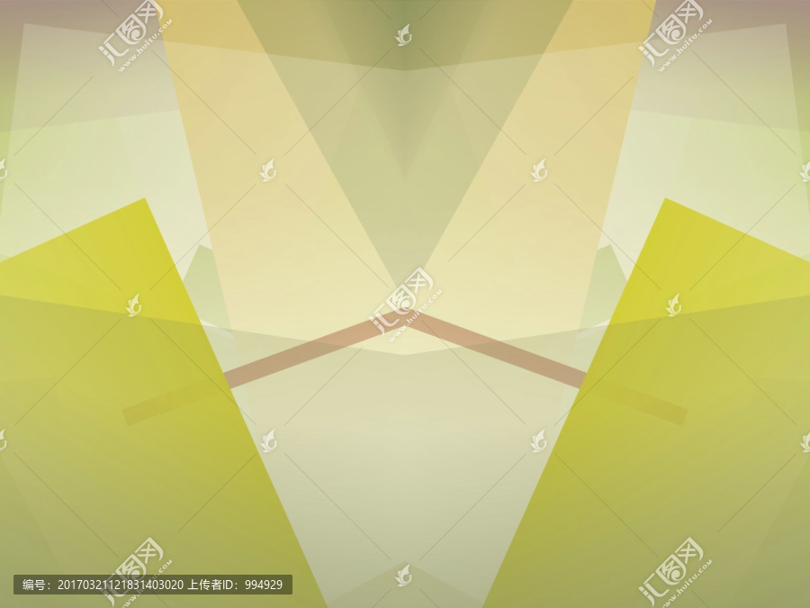 綠色幾何拼接抽象立體底紋背景
