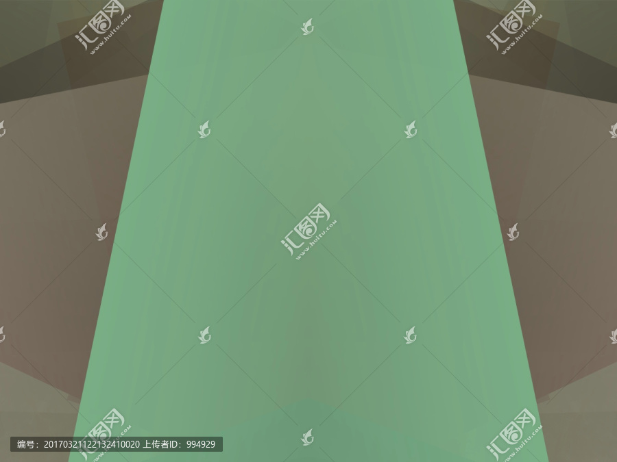 綠色立體幾何拼接高清抽象背景