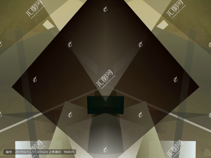 黑色抽像幾何拼接高清立體背景