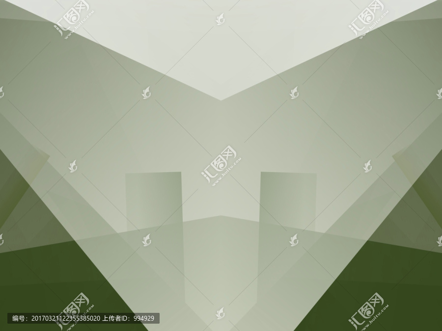 綠色立體幾何拼接高清抽象背景
