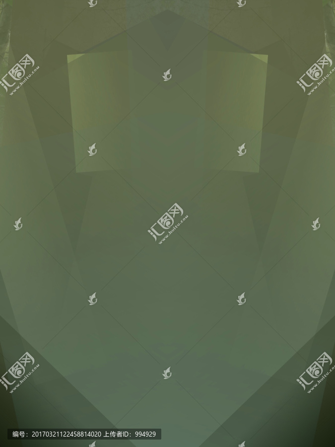 綠色立體幾何拼接高清抽象背景