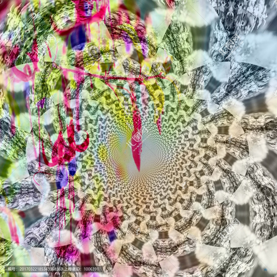 拼花花型裝飾畫,無分層