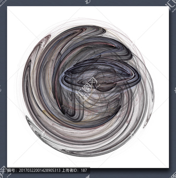 抽象水墨裝飾畫,夢幻煙霧掛畫