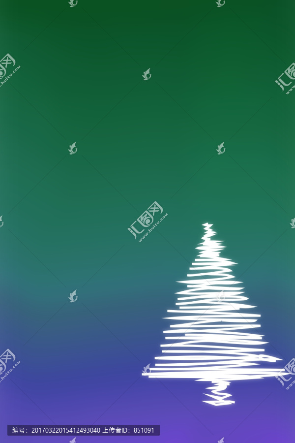 冬天的松樹