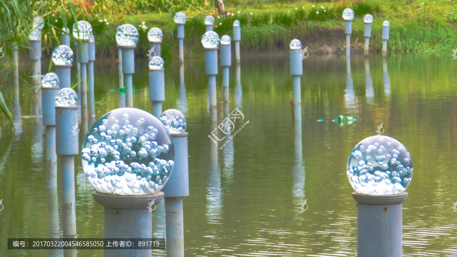 水晶球路灯,led水晶球