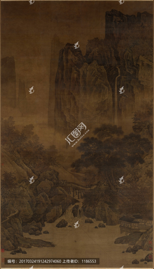 秋山紅樹圖