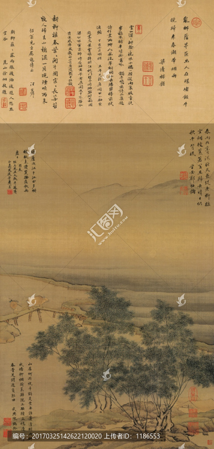 楊柳暮歸圖