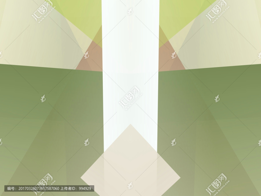 綠色幾何拼接抽象高清立體背景
