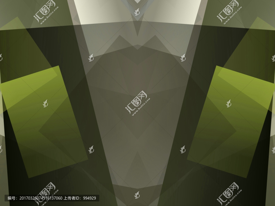 綠色幾何拼接抽象高清立體背景