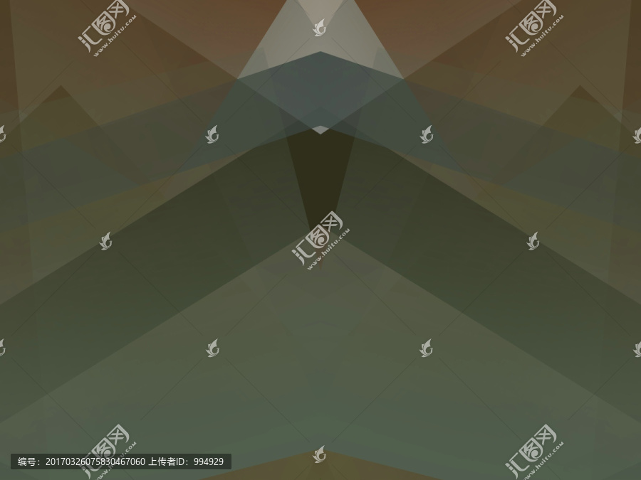 綠色立體幾何抽象拼接面高清背景