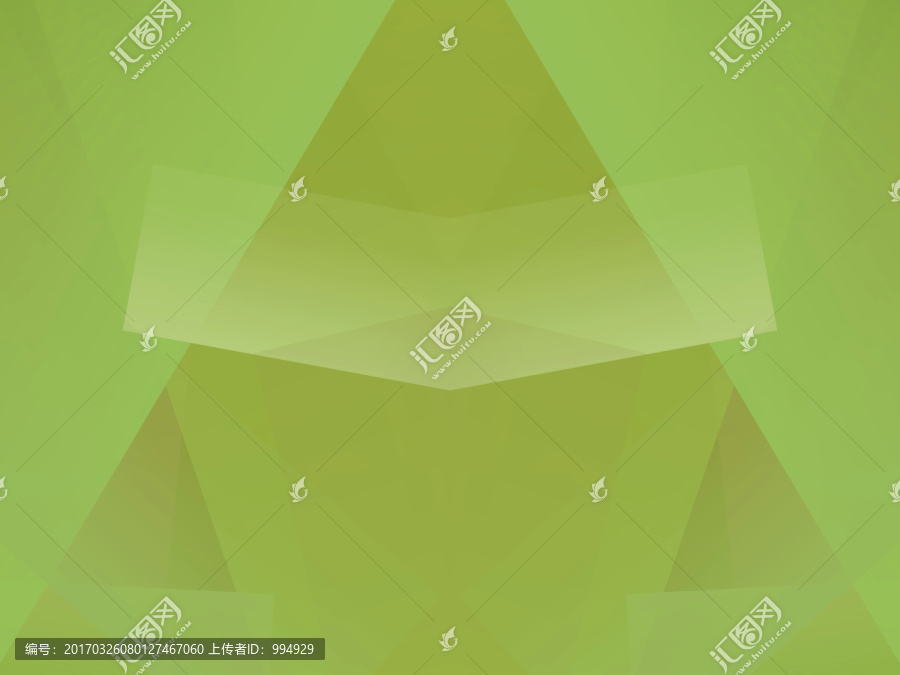 綠色立體幾何拼接抽象高清背景