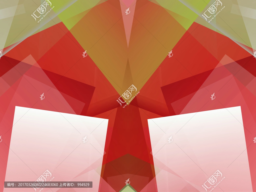 紅色立體幾何抽象拼接面背景底紋